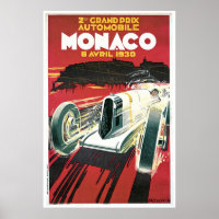 Poster vintage Monaco 1930