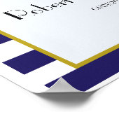 Poster Vintage monde voyage thème mariage accueil (Coin)