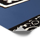 Poster Vintage Monogram F Art Nouveau Letter (Coin)