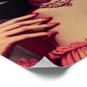 Poster Vintage Monster Horror Girl (Coin)