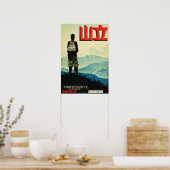 Poster Vintage Mont Tate Japon Voyage (Cuisine)