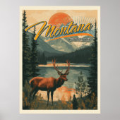 Poster Vintage Montana (Devant)
