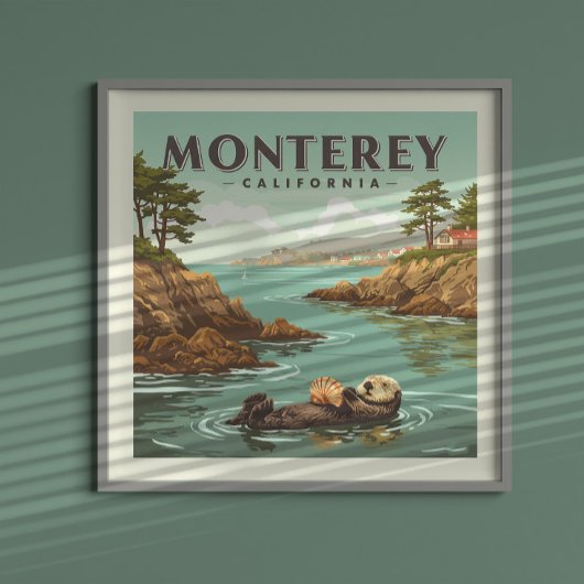 Poster Vintage Monterey Californie