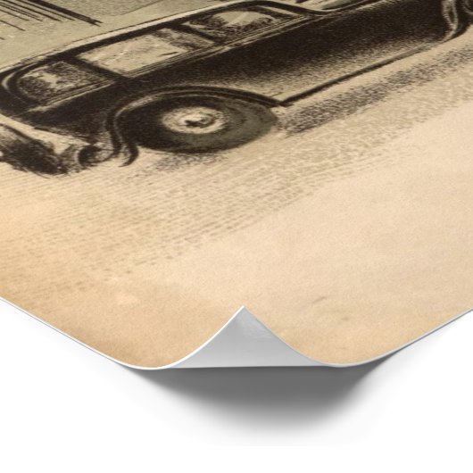 Poster Vintage Moscou (Coin)