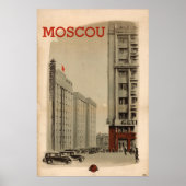 Poster Vintage Moscou (Devant)