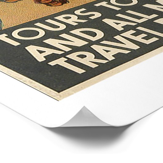 Poster vintage Moscou Intouriste (Coin)