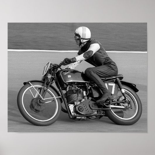 Poster vintage Motorcycle Racing (Devant)