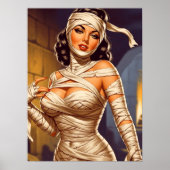 Poster Vintage Mummy Pin-up (Devant)