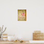 Poster vintage Mur Ballerina (Cuisine)