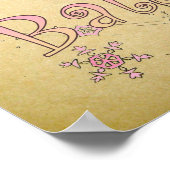 Poster vintage Mur Ballerina (Coin)