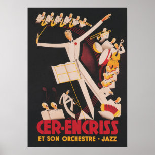 Poster vintage musical Orchestra