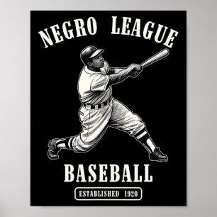 Poster Vintage Negro League Bysell Black History Mois Ju