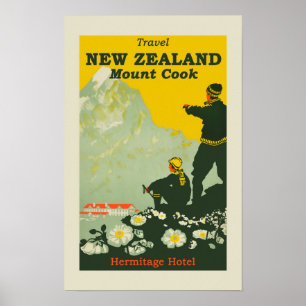 Poster vintage néo-zélandais