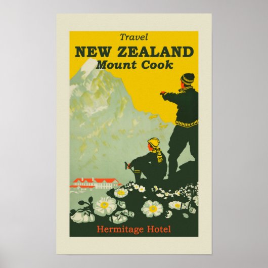 Poster vintage néo-zélandais (Devant)