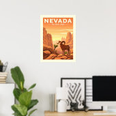 Poster Vintage Nevada (Bureau à domicile)