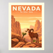 Poster Vintage Nevada (Devant)