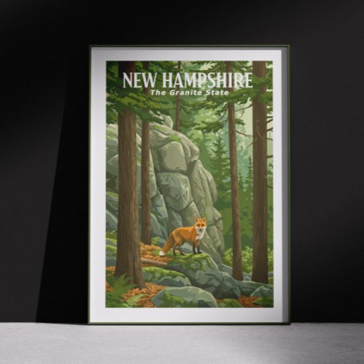 Poster Vintage New Hampshire