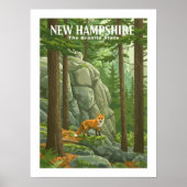 Poster Vintage New Hampshire (Devant)