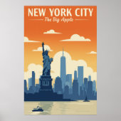 Poster Vintage New York (Devant)