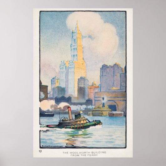 Poster vintage New York City (Devant)