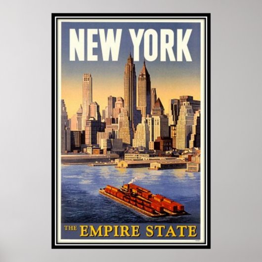 Poster Vintage New York City, USA - (Devant)