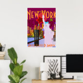 Poster Vintage New York Travel (Bureau à domicile)
