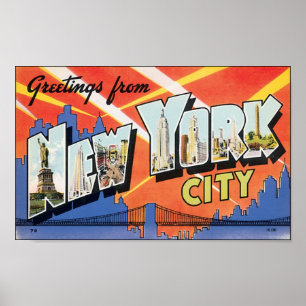 Poster vintage New YorkCity