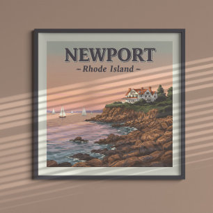 Poster Vintage Newport Rhode Island