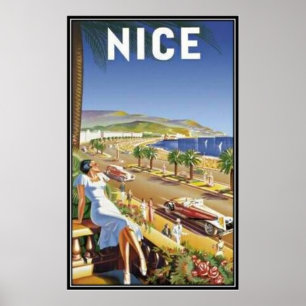 Poster Vintage Nice, France -