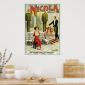 Poster vintage Nicola Magician (Cuisine)