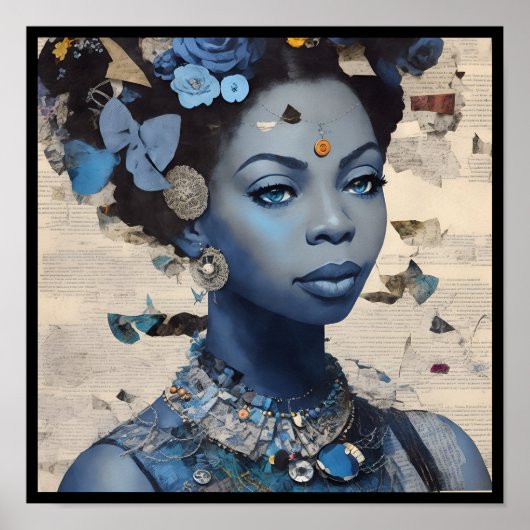 Poster vintage nina collage deco 3 (Devant)