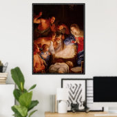 Poster Vintage : Noël - (Bureau à domicile)