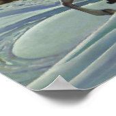 Poster Vintage Noël, Amour et Romance Sleigh (Coin)