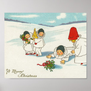 Poster Vintage Noël drôle