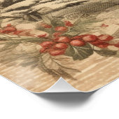 Poster Vintage Noël Salut Deer (Coin)