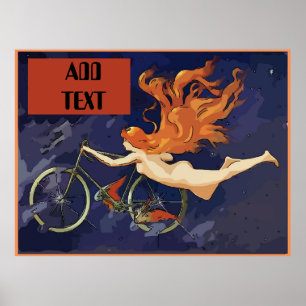 Poster vintage NOLA Bikes Angel