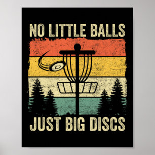 Poster Vintage Nolittle Just Big Disques Drôle Disc Golf