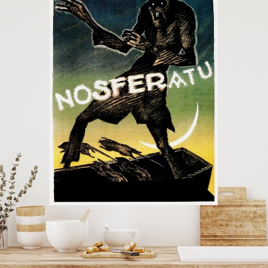 Poster Vintage Nosferatu Australie (Cuisine)