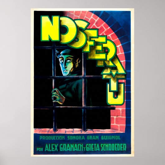 Poster Vintage Nosferatu espagnol (Devant)