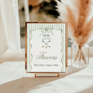 Poster Vintage Nouveau au Club Cadeau de Baby Shower de G