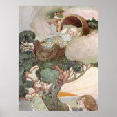 Poster Vintage Nursery Rhyme Rock a Bye Baby (Devant)