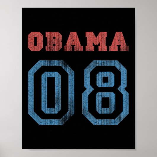 Poster Vintage Obama 08 (Devant)