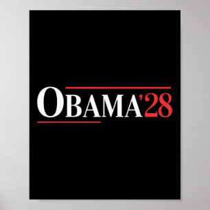 Poster Vintage Obama 2028 Un drôle d'élection politique p
