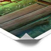 Poster vintage Oberland Suisse restauré (Coin)