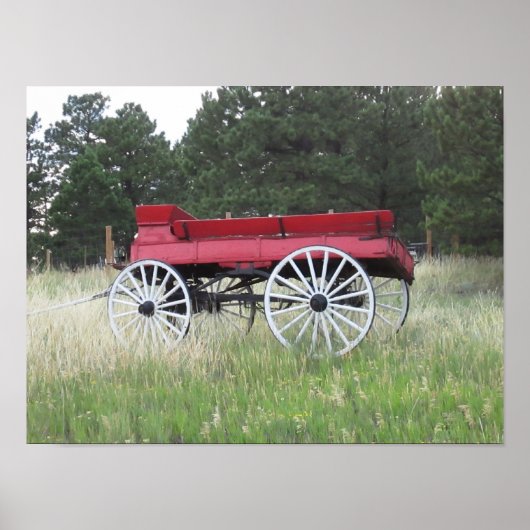 Poster vintage Old Stagecoach Wagon (Devant)