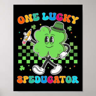 Poster Vintage One Lucky Speductor St Patrick Day School
