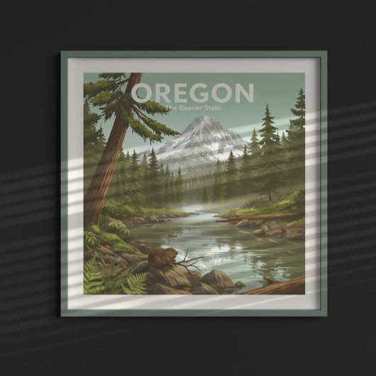 Poster Vintage Oregon