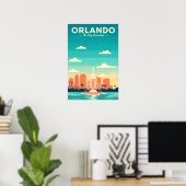 Poster Vintage Orlando (Bureau à domicile)