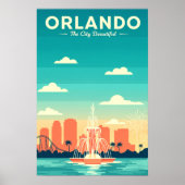 Poster Vintage Orlando (Devant)