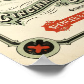 Poster Vintage Ornate Cincinnati Train Route Advertising (Coin)